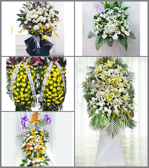 云南红河州个旧市卡房镇白事花篮预定